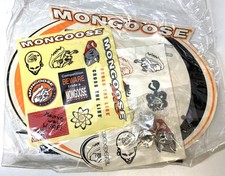 NOS MONGOOSE Number Plate Valve Caps DECALS variety PACK