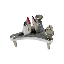 Vintage C&E Marshall Watch-Craft Watchmaker Watch Balance Poising Tool Ruby Jaw