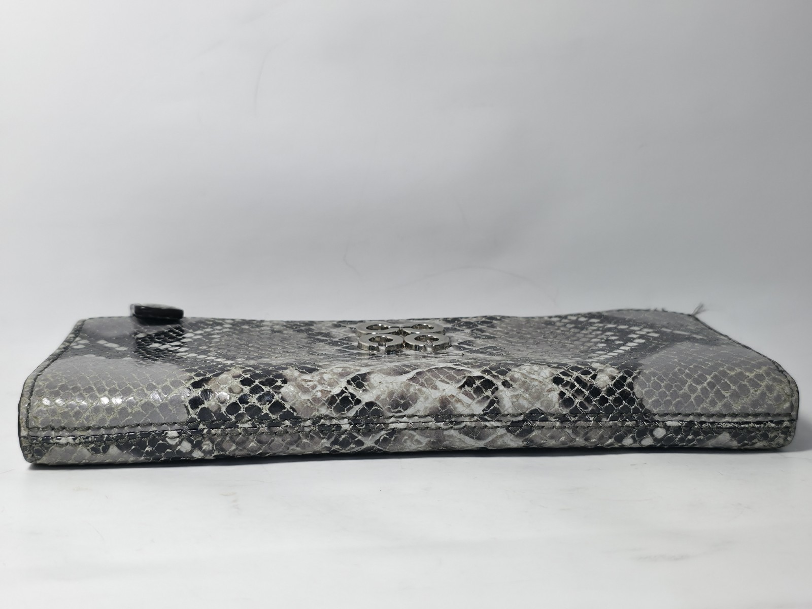 Coach Julia OP Art Embossed Python Print Zip Arou… - image 6