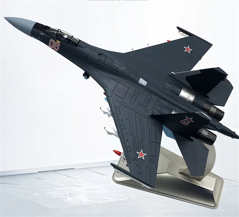 Hot Su-35 Super Flanker Fighter Aircraft 1/72 Scale Russian Diecast Airplane Mod - Image 4 of 4