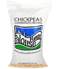 Certified Glyphosate Residue Free Palouse Brand Bulk Dry Chickpeas 25 lbs