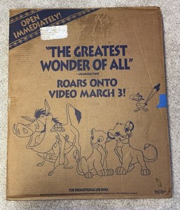 DISNEY THE LION KING ORIGINAL PROMO VINTAGE MOVIE FLOOR STANDEE