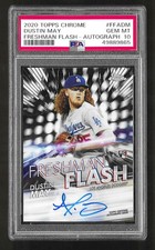 2020 Topps Chrome Freshman Flash Autograph FFA-DM Dustin May RC Rookie PSA 10