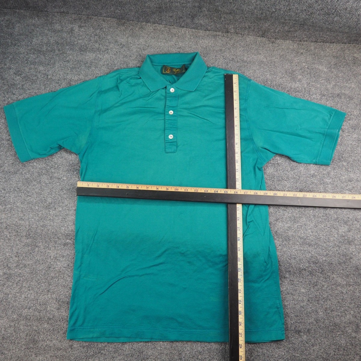 Bobby Jones Polo Shirt Mens Med Green Short Sleeve Golfcore Preppy Made in Italy View 4