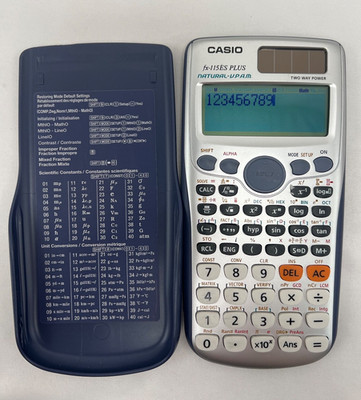 Casio Fx-115ES PLUS Natural-VPAM Scientific Calculator Two Way Power
