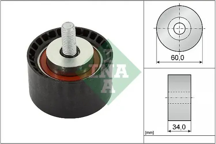 Timing belt tensioner pulley 532 0888 10 INA for VOLVO V60 I V70 III XC60 I SUV