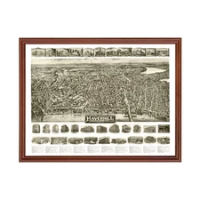 Old Map of Haverhill, MA 1914 - Vintage Haverhill Massachuse