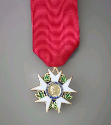 Cross of the Legion of Honor 1st Type 1802 Gold with Ribbon - Refract #3