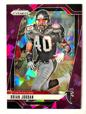 2024 Panini Prizm Brian Jordan PURPLE Cracked Ice Prizm Card SP #/225 Falcons!