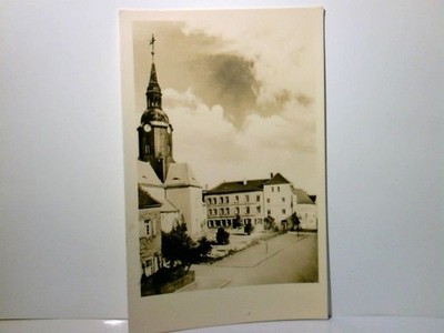 Bad Lausick. Strasse der Einheit. Sachsen. Alte Ansichtskarte / Postkarte s/w, u