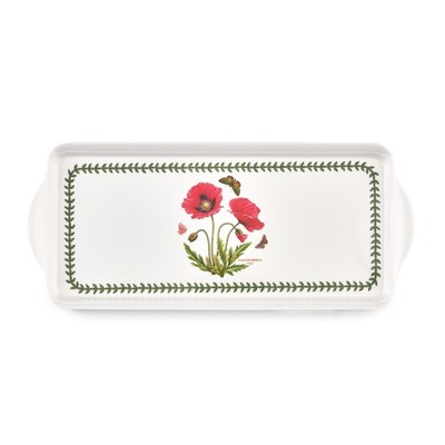 Pimpernel Botanic Garden Melamine Sandwich Tray (15'' x 6.5'') -Vibrant Poppy