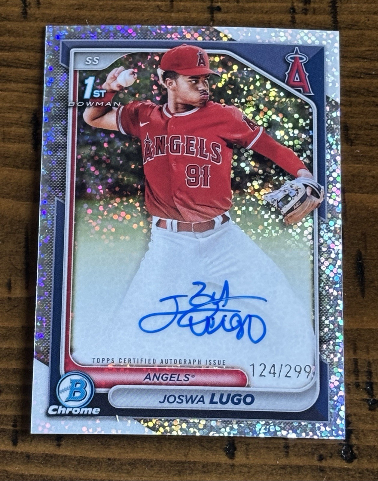Joswa Lugo /299 - 2024 Bowman Chrome - Prospect AUTO #CPA-JL Speckle Refractor