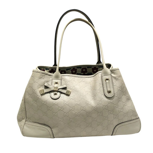 GUCCI Princy 163805 Light Gray GHW Guccissima Leather Handbag #3113