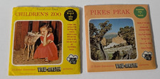 Vintage 2 Sets of 3 Reel View Master Pikes Peak and Children's Zoo