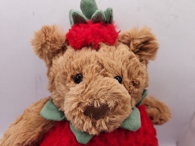 JellyCat Strawberry Bartholomew Bear Plush Toy (Retire Rare) for