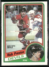 1984-85 O-Pee-Chee Rich Preston #118 New Jersey Devils