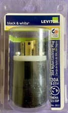 Leviton 30A Nylon Locking Plug 125V Heavy Duty Brand New