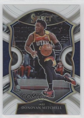 2020-21 Panini Select Concourse White Prizm 36/149 Donovan Mitchell #27 hs9