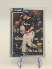 2026 Topps Series 1 Jakob Marsee Rookie #37 Miami Marlins