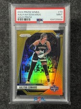 Aaliyah Edwards 2024 Panini Prizm WNBA #70 RC Rookie Gold /10 PSA 9