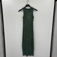 SO Goods for Life Maxi Dress Medium Green Tie Dye Ribbed Tank Y2K Fairy Festival