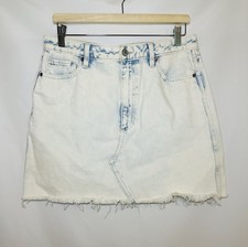 Abercrombie Fitch Denim Skirt Women Zoe Natural Rise Vintage A-Line Y2K 31/12