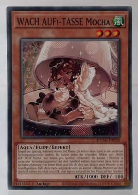 Playset 3x WACH AUF!-TASSE Mocha - DUAD-DE028  - Duelist`s Advance DE/NM 1.Aufl