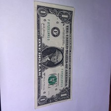 July 25 1991 Birthday Note $1 One Dollar Bill