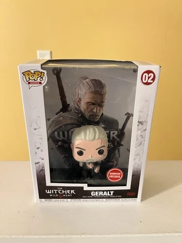 Vaulted The Witcher 3 Geralt With Game Cover GameStop Exclusive Funko Pop!