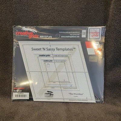 Creative Grids Sweet 'N Sassy Templates The Rhombus CGRPA1 Brand New