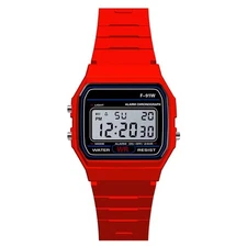 F 91W Classic Digital Resin Strap Watch Stopwatch Chronograph Sport Unisex Men