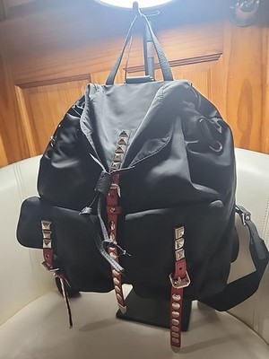 バッグ PRADA Sport Vintage Nylon Backpack Black Vintage Prada Nylon Black Studded RARE FIND Backpack. Rank B