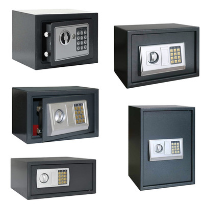 Digitaler Safe Digital Safe Box Tastatur Schloss mit Schloss Dunkelgrau Stahl