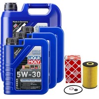 MotoröL Set High Tech 5W-30 Liqui Moly 8 Liter + ÖLfilter FüR Hyundai Equus 5.0