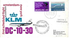 Netherlands -Cover  1st Scheduled Flight - Amsterdam/New York 19.12.72 (26-0219)