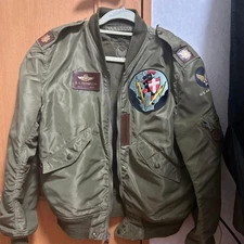 Buzz Rickson's L-2 Flight Jacket Crown Zipper Patch Repair Needed #EK ZCA