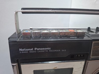 Vintage National Panasonic 3 Band Radio Cassette Recorder 543