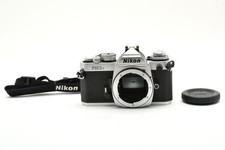 Exc Nikon FM3A 35mm SLR film Camera Body w/MF-16 Data Back Silver 410