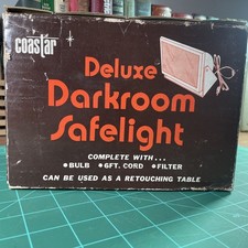 Vintage COASTAR Deluxe Darkroom Safe Light with Filter 5x7 Made In Taiwan