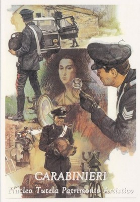 Postcard Carabinieri Publicard 1334: Carabinieri Nucleo protection heritage Art.