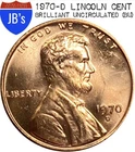 1970-D Lincoln Memorial Cent — photo from another recent sale