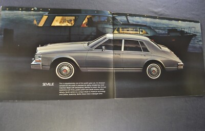 1984 Cadillac Seville & Elegante Original Sales Brochure – 20-Page Dealer Catalog (Used)