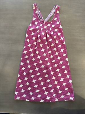 Morgan & Milo Dress Pink Ivory Circles Sleeveless