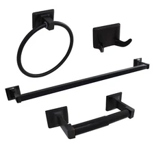 Oil Rubbed Bronze 4 Piece Bathroom Hardware Bath Accessory Set