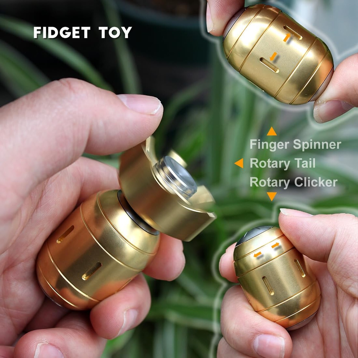 Atomic Bomb Fidget Toys Adults, Metal Fidget Spinner, 3 in 1 Metal ...