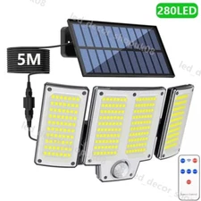 1200000lm LED Solar Street Light Security Flood Lamp Motion Sensor Outdoor Wall