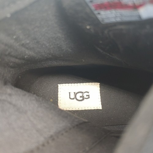 Botas UGG Hapsburg Mujer Talla 11 Impermeables Cuero Negro Estilo Combate 1120785 - Imagen 7 de 11