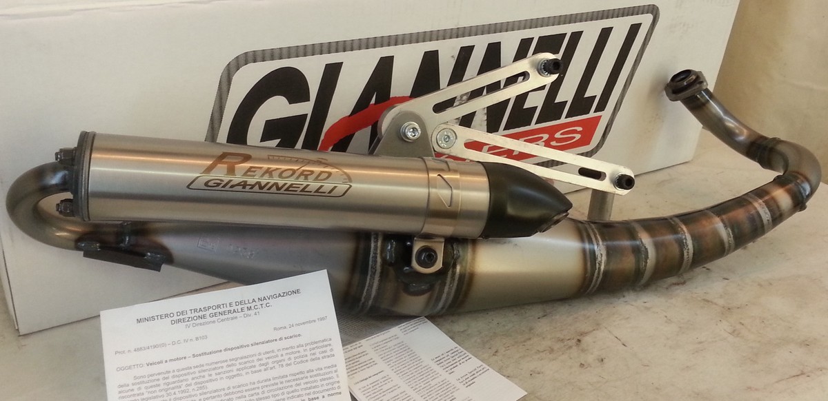31620rk Marmitta GIANNELLI Rekord Aprilia SR 50 Motard '12-'15