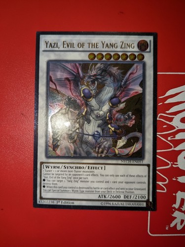 Yu-Gi-Oh! TCG Yazi, Evil of the Yang Zing The New Challengers NECH-EN051 1st... - Picture 1 of 2