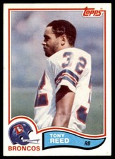 1982 Topps Tony Reed Denver Broncos #86